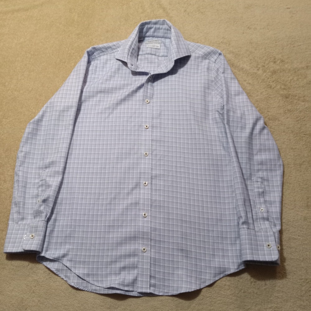 Twillory Safe Cotton‎ Men's Long Sleeve Shirt 15.5 32/33 Purple